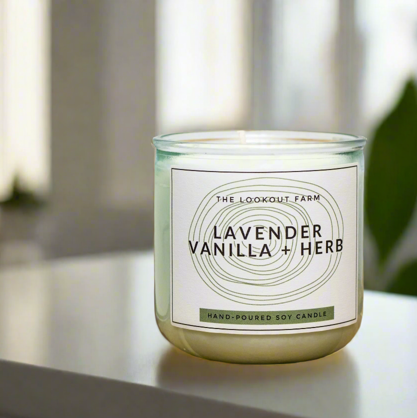 Lavender Vanilla + Herb Candle