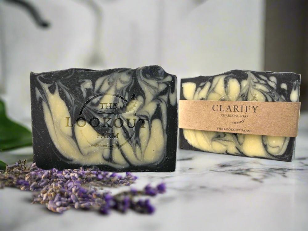 Clarify - Charcoal and Lavender Soap for Face + Body
