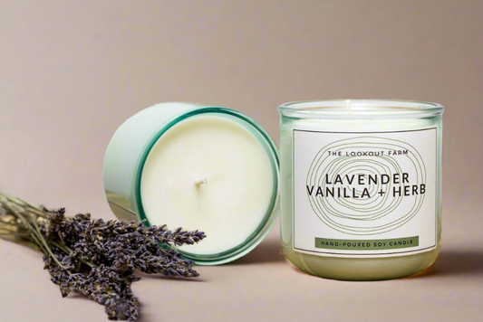 Lavender Vanilla + Herb Candle